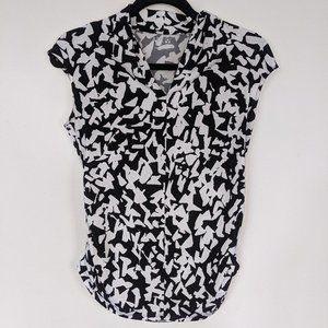 Apt 9 Petite Small Black & white blouse